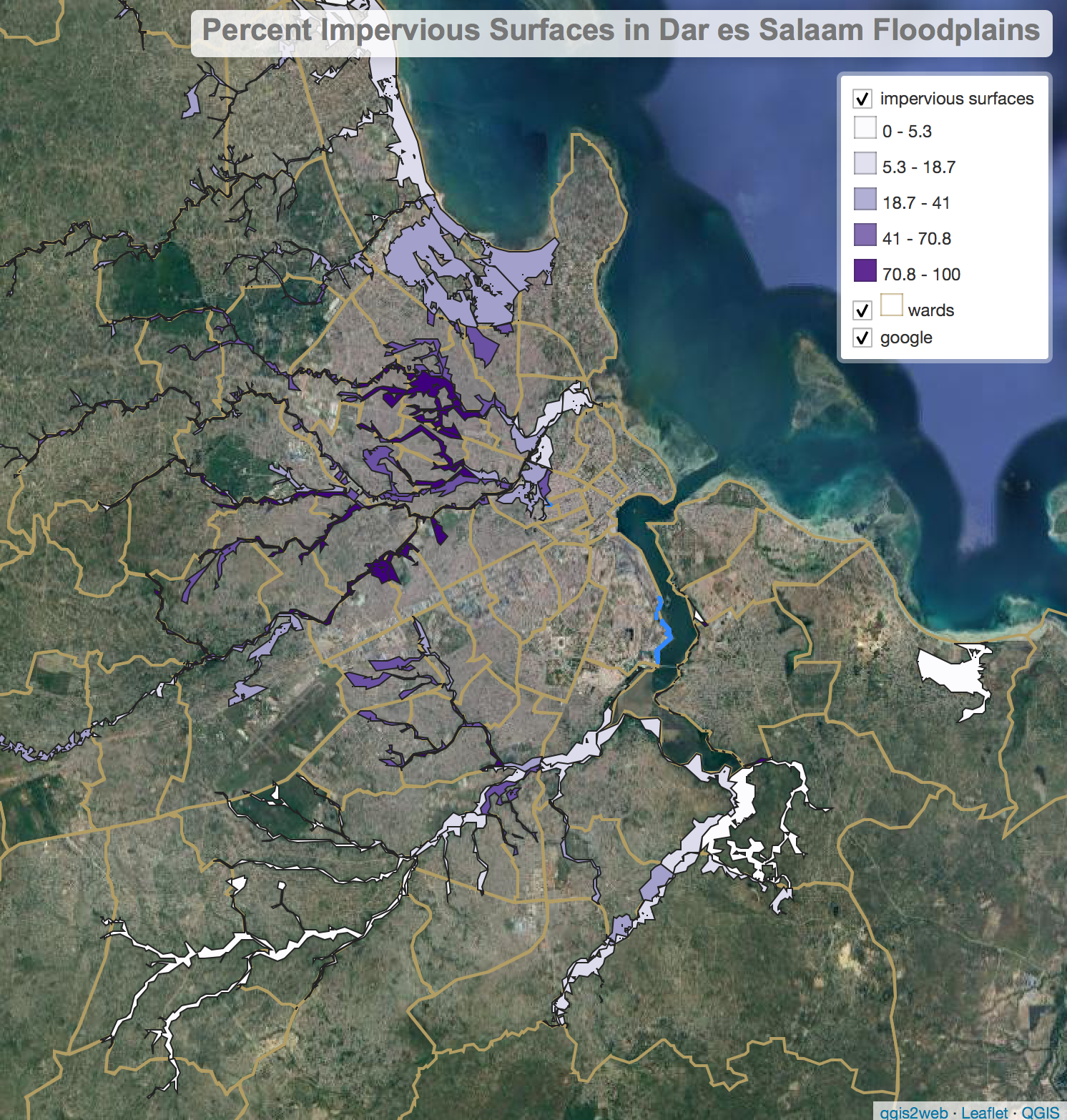 impervious surface map