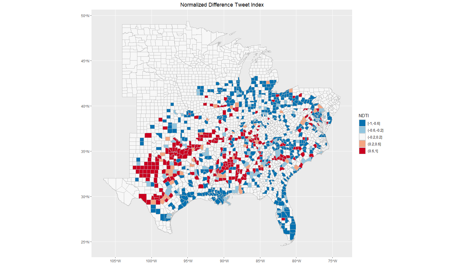 NDTI map